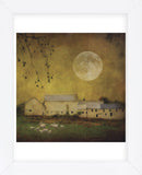 Sheep Under a Harvest Moon (Framed) -  Dawne Polis - McGaw Graphics