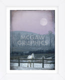 Prissy On Snowy Night (Framed) -  Dawne Polis - McGaw Graphics
