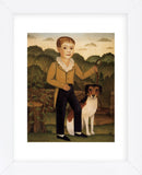 Boy with Dog (Framed) -  Diane Ulmer Pedersen - McGaw Graphics
