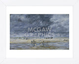 Figures on the Beach  (Framed) -  Eugène Louis Boudin - McGaw Graphics