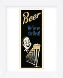 Beer We Serve the Best  (Framed) -  Retro Series - McGaw Graphics