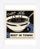 Cup'pa Joe Best in Town  (Framed) -  Retro Series - McGaw Graphics