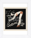Bottoms Up  (Framed) -  Retro Series - McGaw Graphics