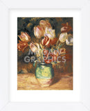Tulips in a Vase  (Framed) -  Pierre-Auguste Renoir - McGaw Graphics