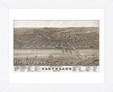 Bird’s Eye View of Cleveland, Ohio, 1877 (Framed) -  A. Ruger - McGaw Graphics
