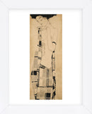 Standing Girl (Framed) -  Egon Schiele - McGaw Graphics