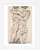 Naked Girls Embracing (Framed) -  Egon Schiele - McGaw Graphics