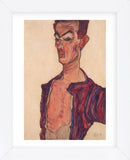 Self-Portrait, Grimacing (Framed) -  Egon Schiele - McGaw Graphics