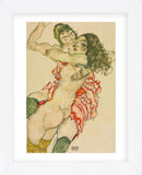 Two Women Embracing (Framed) -  Egon Schiele - McGaw Graphics