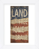 Land of the Free Home of the Brave (Framed) -  Sparx Studio - McGaw Graphics
