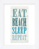 Eat, Beach, Sleep, Repeat (Framed) -  Sparx Studio - McGaw Graphics