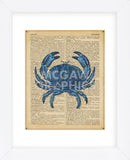 Vintage Crab (Framed) -  Sparx Studio - McGaw Graphics