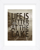 Life Is Better At The Lake (Framed) -  Sparx Studio - McGaw Graphics