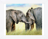 African Elephants (Framed) -  Sarah Stribbling - McGaw Graphics