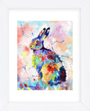 Color Hare (Framed) -  Sarah Stribbling - McGaw Graphics