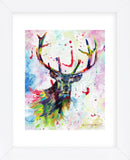 Color Stag (Framed) -  Sarah Stribbling - McGaw Graphics