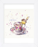 Tea Time (Eastern Yellow Robin) (Framed) -  Sillier than Sally - McGaw Graphics