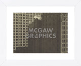 Manhatta - Skyscrapers in Shadows, Negative date: 1920 (Framed) -  Charles Sheeler - McGaw Graphics