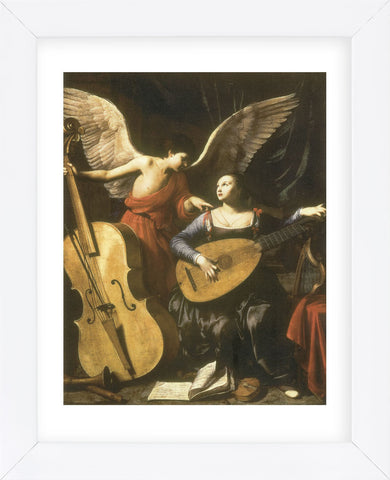 St. Cecilia and the Angel  (Framed) -  Carlo Saraceni - McGaw Graphics