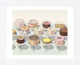 Cakes, 1963 (Framed) -  Wayne Thiebaud - McGaw Graphics