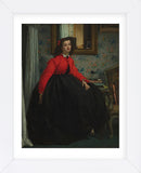 Portrait of Mademoiselle, called Girl with Red Vest, February 1864 (Framed) -  Jacques-Joseph Tissot - McGaw Graphics