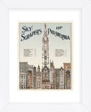 Skyscrapers of Philadelphia, c. 1898 (Framed) -  Vintage Reproduction - McGaw Graphics