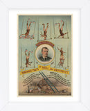 Prof.Theurer and his Inimitable Feats of Skills and Dexterity, c. 1883 (Framed) -  Vintage Reproduction - McGaw Graphics