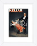 Kellar: Levitation (Framed) -  Vintage Reproduction - McGaw Graphics
