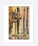 Venise et le lido (Framed) -  Vintage Poster - McGaw Graphics