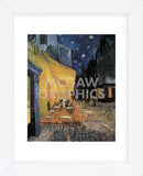 Cafe Terrace at Night  (Framed) -  Vincent van Gogh - McGaw Graphics