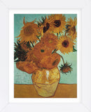 Sunflowers on Blue, 1888  (Framed) -  Vincent van Gogh - McGaw Graphics