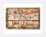 Scenic US 66 thru New Mexico (Framed) -  Vintage Vacation - McGaw Graphics