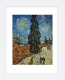 Country Road in Provence by Night, c. 1890 (Framed) -  Vincent van Gogh - McGaw Graphics