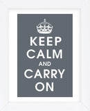 Keep Calm (charcoal) (Framed) -  Vintage Reproduction - McGaw Graphics