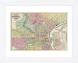 The Compact Portions of Philadelphia and Camden, 1872 (Framed) -  Walling & Gray - McGaw Graphics