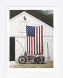 Barn and Motorcycle (Framed) -  Zhen-Huan Lu - McGaw Graphics