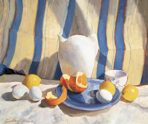 Pitcher with Eggs and Oranges