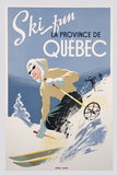 Ski Fun La Province de Quebec, 1948 -  Vintage Poster - McGaw Graphics
