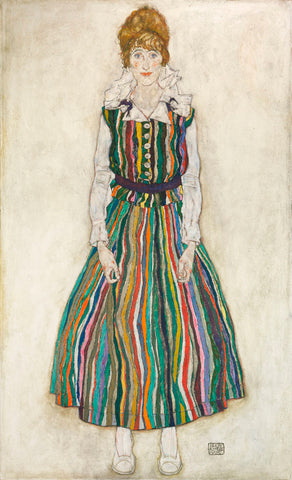 Portrait of Edith (the artist’s wife), 1915 -  Egon Schiele - McGaw Graphics