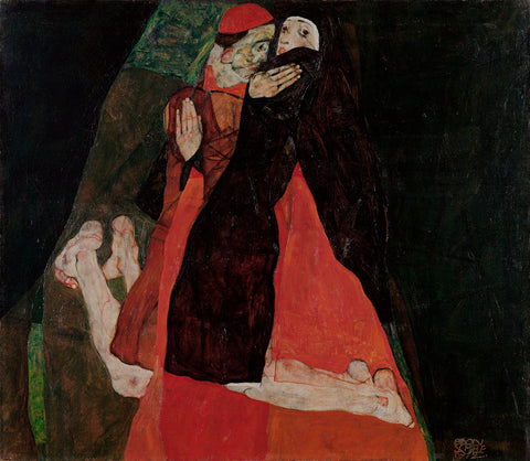 Cardinal and Nun (Caress) -  Egon Schiele - McGaw Graphics
