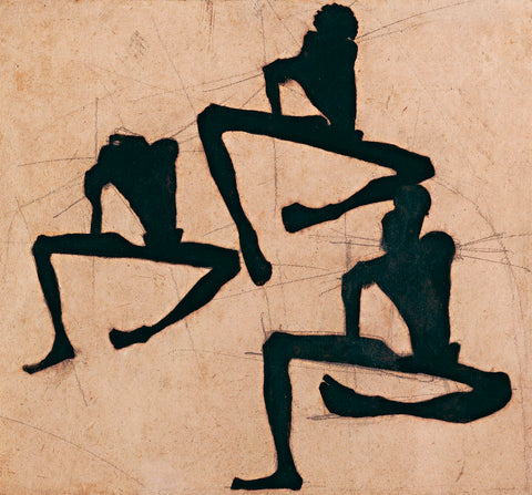 Composition with Three Male Nudes -  Egon Schiele - McGaw Graphics