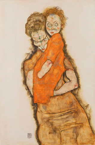 Mother and Child -  Egon Schiele - McGaw Graphics