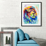 Colorful African Lion -  Sarah Stribbling - McGaw Graphics