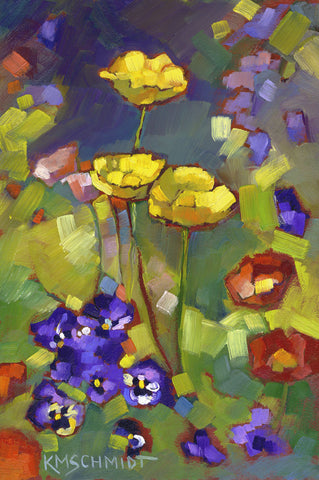 Poppies and Pansies -  Karen Mathison Schmidt - McGaw Graphics
