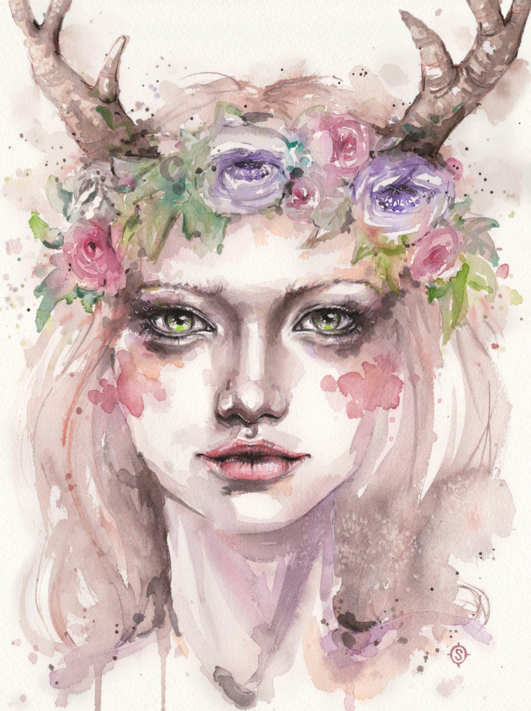 Spring Nymph Drawing Wood Nymph Drawing