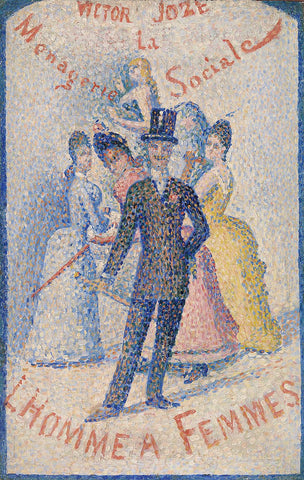 The Ladies' Man (L'Homme à femmes), 1890 -  Georges Seurat - McGaw Graphics