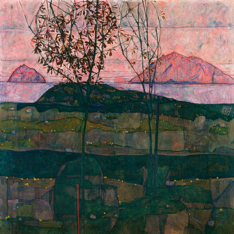 Setting Sun, 1913 -  Egon Schiele - McGaw Graphics