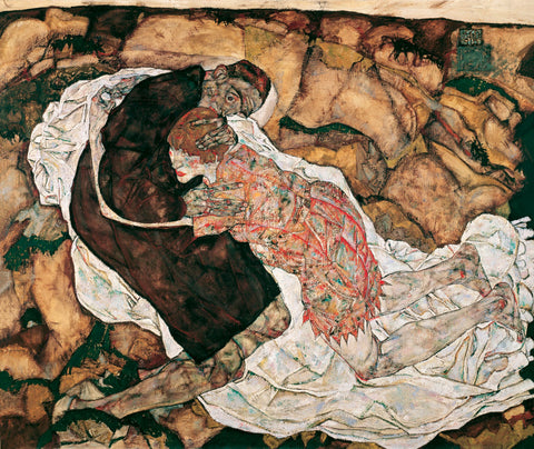 Death and the Maiden, 1915 -  Egon Schiele - McGaw Graphics