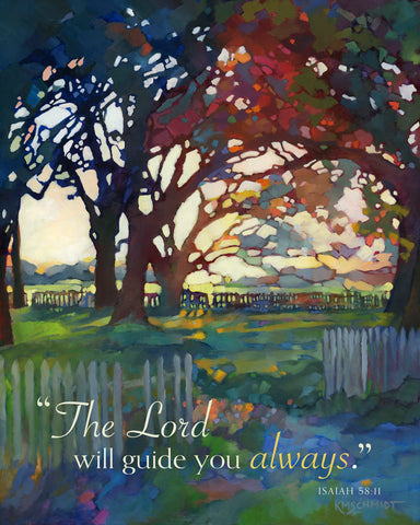 Almost Spring II (The Lord will guide you always) -  Karen Mathison Schmidt - McGaw Graphics