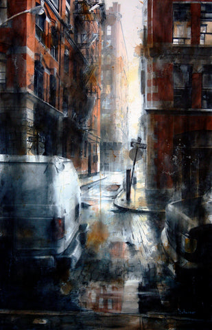 Jersey Street, rain -  Tim Saternow - McGaw Graphics